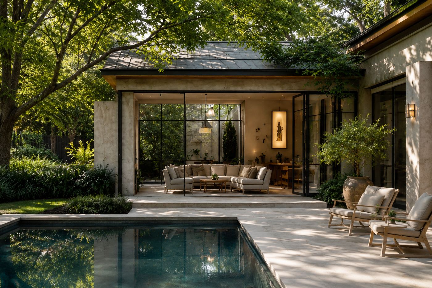 A beautifully kept Central Florida home with pool and courtyard